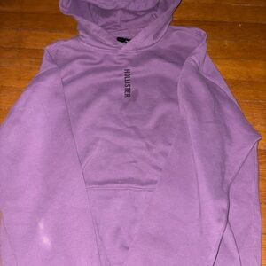 Hollister Men's Lavender Hoodie